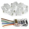 Wtyk Modularny Rj45 8P8c Kat.5E Nieekranowany Utp Drut Przelotowy Woreczek...
