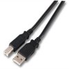 USB 2.0 adapter cable, USB plug type A to USB plug type B, 3 m, black, K5255SW.3