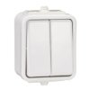 CEDAR Wyłącznik podwójny świecznikowy IP44 biały WNT500C01 SCHNEIDER ELECTRIC