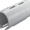 Connecting sleeve, (L x H) 72 x 28 mm, head Ø 25 mm, PP, light gray, for M25, 2154085