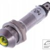 Kontrolka LED IND8-24Y-A;24VDC;IP40 wypukła;metal;źółty;otw.mont. 8.2mm