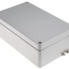 Obudowa Aluminium, RJ 260 mm 260 mm wys. zew. 90 mm RS PRO IP68, IP67, IP66, IP65 IK09 Szary Szary