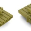 Socket, 5 pole, push-in, 1.5 mm², light green, 890-265
