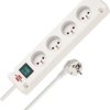 Listwa zasilająca Bremounta 4-gniazd biały 1,5m H05VV-F 3G1,5 z wyłącznikiem *FR/BE* 1150651124