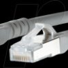 1308451533-E Patch cord RJ45 Cat.6A AWG26 S/FTP LSHF 1.5 m gray