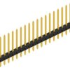 Pin header, 20 pole, pitch 2 mm, straight, black, 10062224