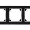Vestra Ramka Potrójna Czarny/Chrom 3873-46