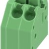PCB terminal, 2 pole, pitch 3.5 mm, AWG 24-16, 8 A, spring-clamp connection, green, 1984963