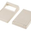 Obudowa ręczna, 146.1 x 91.5 x 52.9mm, materiał: ABS, kolor: Biały, z miejscem na wyświetlacz, z miejscem na