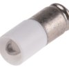 Lampka kontrolna Biały 24V ac/dc Rowek miniaturowy LED średnica 6mm długość 16mm