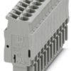 Plug, spring balancer connection, 0.08-4.0 mm², 12 pole, 24 A, 6 kV, gray, 3040368