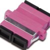 FO jack, SC/SC duplex, OM4, multimode, ceramic, purple, DN-96018-2