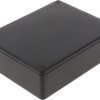 ABS enclosure, (L x W x H) 122 x 94 x 36 mm, black (RAL 9005), IP54, 1591XXGBK