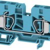 Through terminal block, spring balancer connection, 1.5-10 mm², 2 pole, 57 A, 8 kV, blue, 1746760000