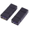 LogiLink AU0026 USB 3.0 Adapter A Female to A Female Gold Plated Black