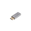Adapter Displayport(M)-HDMI(F) 8K srebrny Lanberg
