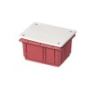 Puszka podtynkowa z pokrywą seria 350 120x100x50 czerwony-biały EC350C3 /opak. 100/