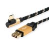 Roline Gold Usb 2.0 Kabel, Usb A Męski Odwracalny - Usb C 90 Męski, 3 M
