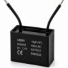 Kondensator silnikowy 14uF 450VAC CBB61 rozruchowy przewody