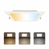 Oprawa podtynkowa downlight LED, 24W, 2270lm, IP20, CCT, kwadratowa, biała, ALEXIS-SQ HOROZ