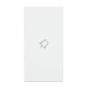 LIVING NOW klawisz z symbolem dzwonek 2mod. biały KW01M2D