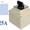 Wyłącznik 25A, 3tory ( L-0-P ) (64x64mm)