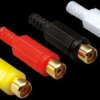 0105008/T rca jack, gold plated, white