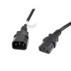 Przedłużacz kabla zasilającego IEC 320 C13 na C14, VDE, 3m