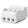 Socket housing, 3 pole, pitch 1.5 mm, straight, white, 353908-3