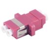 FO connector, LC socket to LC socket, OM4, multimode, ceramic, purple, BS07-60013