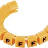 TRU COMPONENTS TC-MB1/F203 Oznacznik kablowy Nadruk F Zakres średnicy zewnętrznej 3 do 3.60 mm