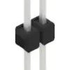 Pin header, 2 pole, pitch 2.54 mm, straight, black, 10046218