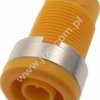 3270-GE Gniazdo bezp. 4mm, przyłącze lutowane tuleja, 25A, żółte, ELECTRO-PJP, 3270GE