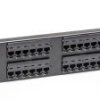 Patch panel, patchpanel, 48 porty UTP kat6, 2U, IDC 110