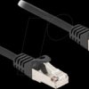 80186 RJ50 cable, plug / plug, S/FTP, 0.5 m, black