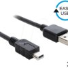 83364 Easy USB 2.0 A > mini USB 5-pin plug/plug 3 m
