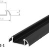 PROFIL LED PL2-1 CZARNY 2M