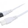 SN46-2/07/3WH Kabel: 2x0,75mm2, IEC C7 żeński,IEC C8 męski, 3m, 2,5A