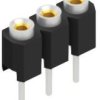 Socket header, 3 pole, pitch 2.54 mm, straight, 10039700