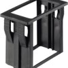 Mounting frame, (L x W x H) 50 x 25 x 35.6 mm, black, for rocker switch, 217.879.011