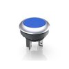 Podświetlany łącznik przyciskowy Chwilowy 1 NO średnica wycięcia 16.2mm Przewlekany RAFI