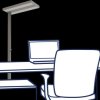 1453163 LED-Schreibtisch- Stehleuchte, 60 W, 7800 lm, 4000 K, silber
