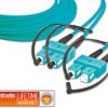 LDP-50 SC-SC 3.0 OM3 Duplex fibre optic patch cable, MM OM3, SC - SC, 3.0 m