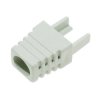 Odgiętka wtyku RJ45 8P8C Ethernet, szara, do przewodu sieciowego