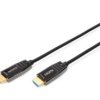 Kabel połączeniowy hybrydowy AOC HDMI 2.1 Ultra High Speed 8K 60Hz UHD HDMI A-HDMI A M-M czarny 15m AK-330126-150-S