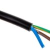 Sieciowy kabel zasilający 3 Core Polichlorek winylu PVC Sheath Czarny 5.2 → 6.7mm od , 300 V