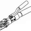 Crimping pliers for open sleeve - F crimp connection, AMP 539783-5