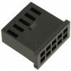 Socket housing, 10 pole, pitch 2.54 mm, straight, black, 284123-1