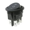 Przełącznik klawiszowy ON-OFF-ON MR3230R6BBNWC, okrągły, czarny bez podświetlenia, Canal