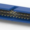 Pin header, 40 pole, pitch 2.54 mm, angled, blue, 3-1761605-3